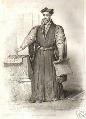 Incisione Originale Di Philibert De Lorme, Architetto Francese, 1850