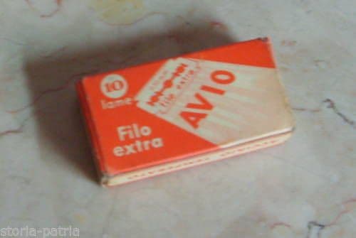 Scatola Lamette Da Barba Avio Filo Extra Vintage Anni '50