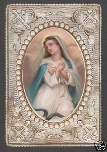 Santino Antico Merlettato, Madonna Immacolata