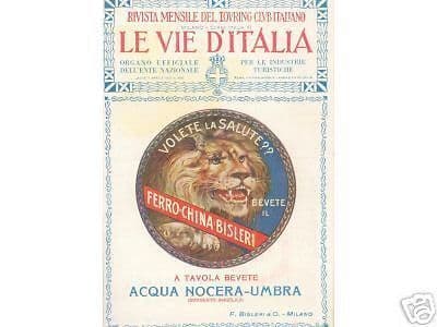Pubblicità Ferro China Bisleri E Acqua Nocera Umbra, Primi '900