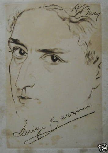 Ritratto Di Barzini Di Anselmo Bucci   Incisione Originale, Primo '900