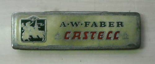 Astuccio Vintage Faber Castell In Metallo, Anni '30, Cancelleria