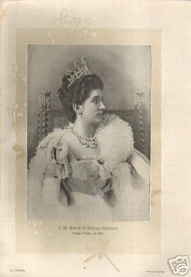 Regina Elena Di Savoia Petrovic, Ritratto Originale, 1900