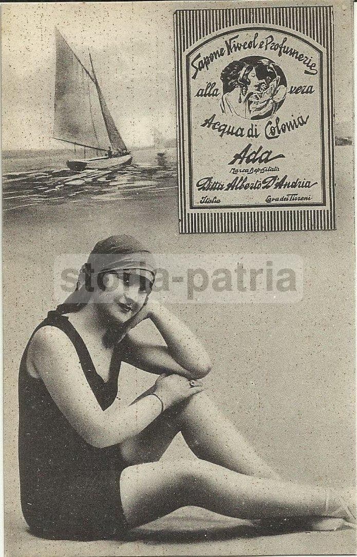 Cartolina Profumeria Ada Cava Dei Tirreni, Anni '20 '30