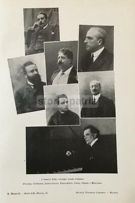 Musica, Teatro, Musicisti: Giovane Scuola   Perosi, Mascagni, Puccini, Giordano, Cilea