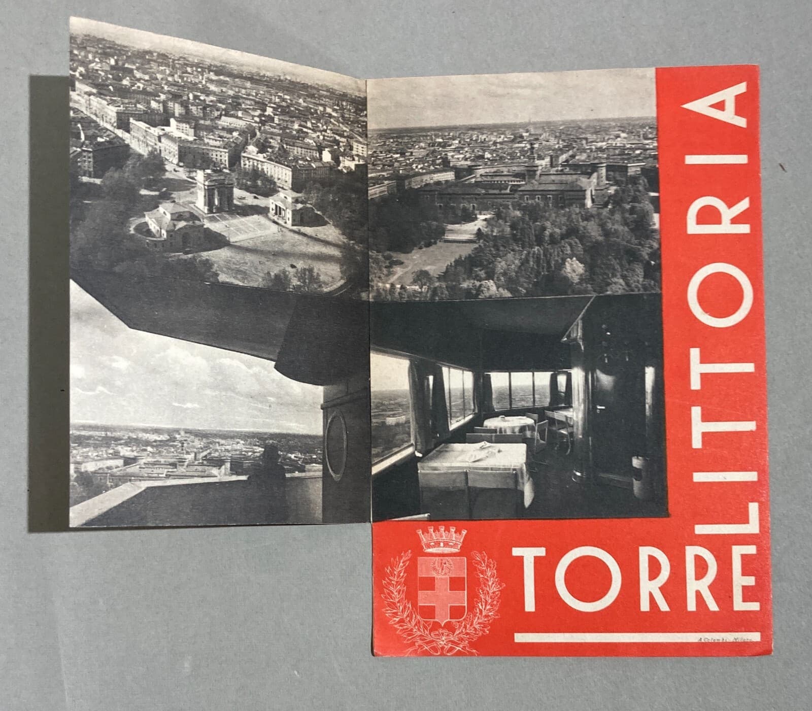 Torre Littoria, Milano, Depliant Pubblicitario, 1934, Illustrato d'Epoca, Colombi