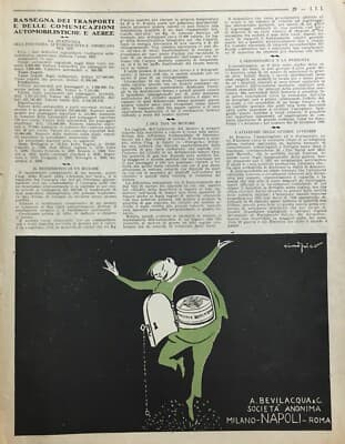 Antica Pubblicitaria   Conserve Bevilacqua   Artista Sinopico   Mobili Paleari   Lissone