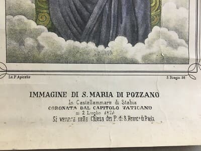 Arte Popolare Devozionale: Madonna Di Pozzano, Castellammare Di Stabia, Apicella