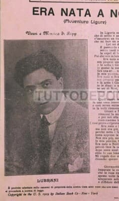Musica, Canzone, Liguria: Avventura Ligure, Lubrani, Ripp. Antico Foglio Volante