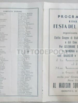 Musica   New York   Madison Square Garden   Anniversario Impero Fascista   Festa Del Popolo