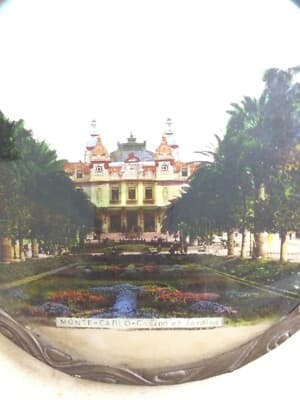 Alberghi, Turismo, Casinò Di Monte Carlo, Giardini: Antica Veduta Sottovetro Liberty