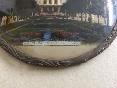 Alberghi, Turismo, Casinò Di Monte Carlo, Giardini: Antica Veduta Sottovetro Liberty