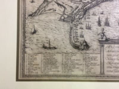 Marche, Ancona: Antica Cartografia, Fortificazioni, Barche, Porto, Chiese E Urbanistica