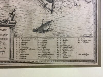 Marche, Ancona: Antica Cartografia, Fortificazioni, Barche, Porto, Chiese E Urbanistica