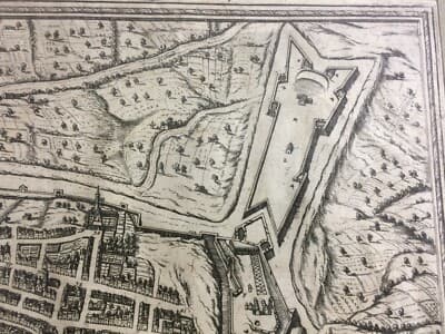 Marche, Ancona: Antica Cartografia, Fortificazioni, Barche, Porto, Chiese E Urbanistica