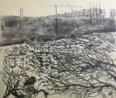 Marche, Civitanova: Veduta Panoramica Con Palazzi In Costruzione, Edilizia E Barche