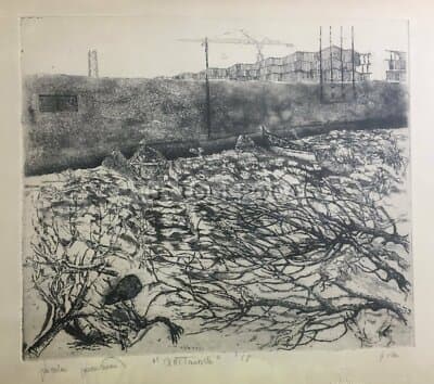 Marche, Civitanova: Veduta Panoramica Con Palazzi In Costruzione, Edilizia E Barche