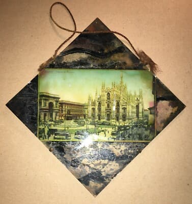 Milano: Piazza Del Duomo, Animata Veduta A Colori d'Epoca