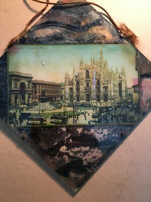Milano: Piazza Del Duomo, Animata Veduta A Colori d'Epoca