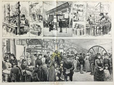 Filatura Cotone, Tessitura, Ombrelli, Tipografia, Fiori Artificiali, Cioccolato: Esposizione Di Torino 1884