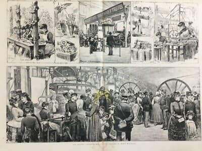 Filatura Cotone, Tessitura, Ombrelli, Tipografia, Fiori Artificiali, Cioccolato: Esposizione Di Torino 1884