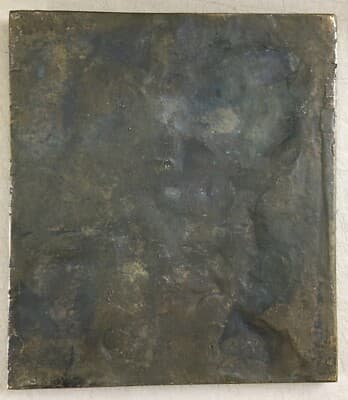 Arte Scultura Ritratto Lucovic Decorativa Massiccia Placca Bronzea