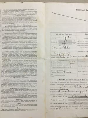 Assicurazioni   Società Internazionale   Riunione Adriatica Di Sicurtà   Milano   1893