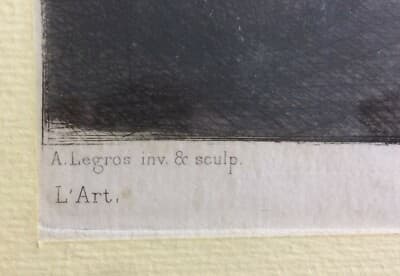 L'Incendio   Acquaforte Originale Di Alphonse Legros, 1876