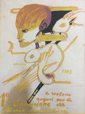 Abruzzo, Arte E Folklore: Remo Brindisi, Grafica d'Epoca, 1973