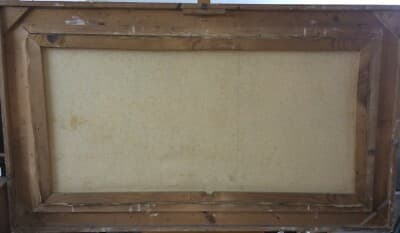 Arte: Suggestivo Antico Paesaggio Lacustre. Artista M. Rinaldi, XX Secolo