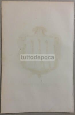 Araldica: Artistico Stemma Della Repubblica Di San Marino, Cromolitografia Bertotti, XIX Secolo