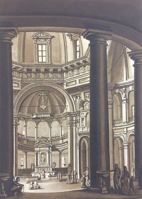 Interno Della Basilica Di San Lorenzo A Milano