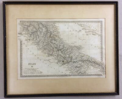 Antica Cartografia: Toscana, Umbria, Marche, Lazio, Puglia, Campania, Basilicata (1830)