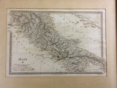 Antica Cartografia: Toscana, Umbria, Marche, Lazio, Puglia, Campania, Basilicata (1830)