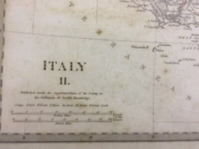 Antica Cartografia: Toscana, Umbria, Marche, Lazio, Puglia, Campania, Basilicata (1830)