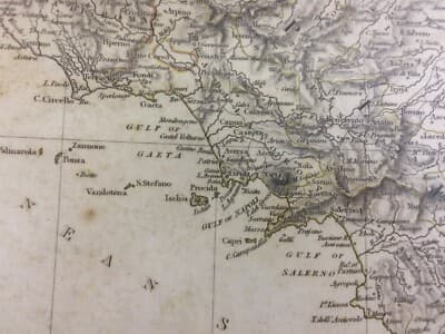 Antica Cartografia: Toscana, Umbria, Marche, Lazio, Puglia, Campania, Basilicata (1830)