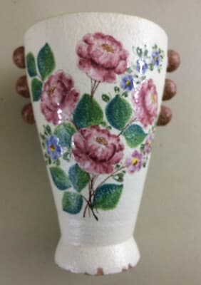 Arte Della Ceramica: Design Decorativo Soprammobile Portafiori Albissola IAMA