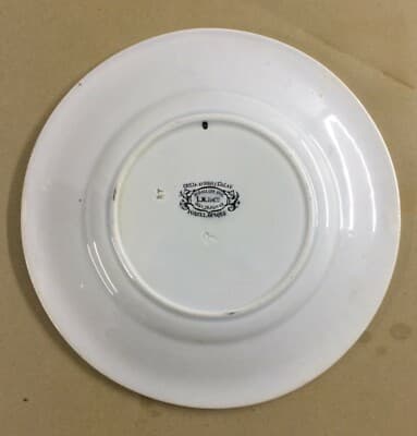 Piatto Artistico Creil Et Montereau, "Les Fleuristes"