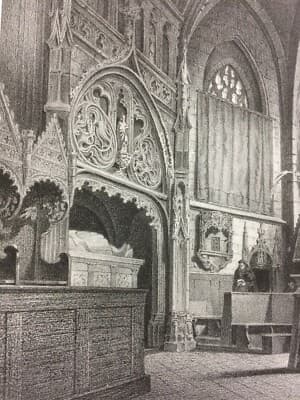 Saluzzo: Coro Nella Chiesa Di San Domenico. Litografia Dell'800 (Righini)