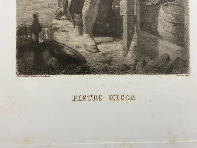 Pietro Micca, L'Eroe Torinese: Incisione Originale Di Andrea Gastaldi