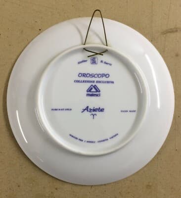 Medicina, Farmacia, Farmaceutica Malesci: Piatto Da Collezione Zodiaco Ariete, Atelier Sarti