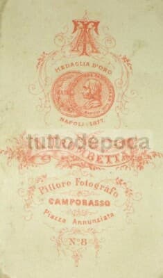 Molise, Campobasso, Ritratto Maschile, Fotografia Di A. Trombetta