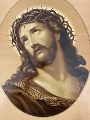 Ecce Homo, Antica Cromolitografia Devozionale, Antonio Vicenzi, Bassano