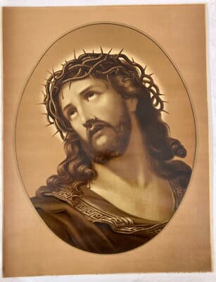 Ecce Homo, Antica Cromolitografia Devozionale, Antonio Vicenzi, Bassano