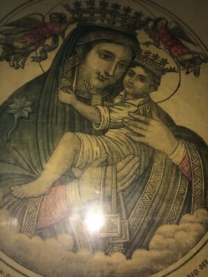 Arte   Stampa Popolare Devozionale   Antica Litografia A Colori   Rinaldini   Napoli   XIX Secolo