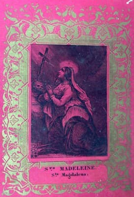 Arte Popolare Devozionale: Santa Maria Maddalena, Santino Litografico
