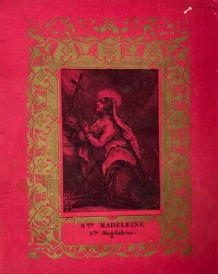 Arte Popolare Devozionale: Santa Maria Maddalena, Santino Litografico