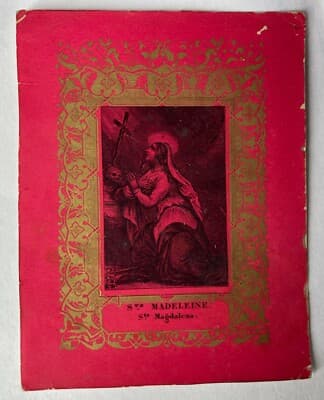 Arte Popolare Devozionale: Santa Maria Maddalena, Santino Litografico