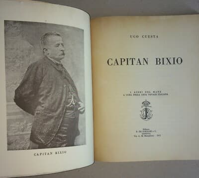 Mare, Marineria: Capitan Bixio. Risorgimento, Garibaldi, Sicilia. De Fornari, Cuesta