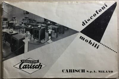 Musica, Dischi, Radiofonia: Mobili Discofoni. Catalogo Illustrato Carisch, Milano
